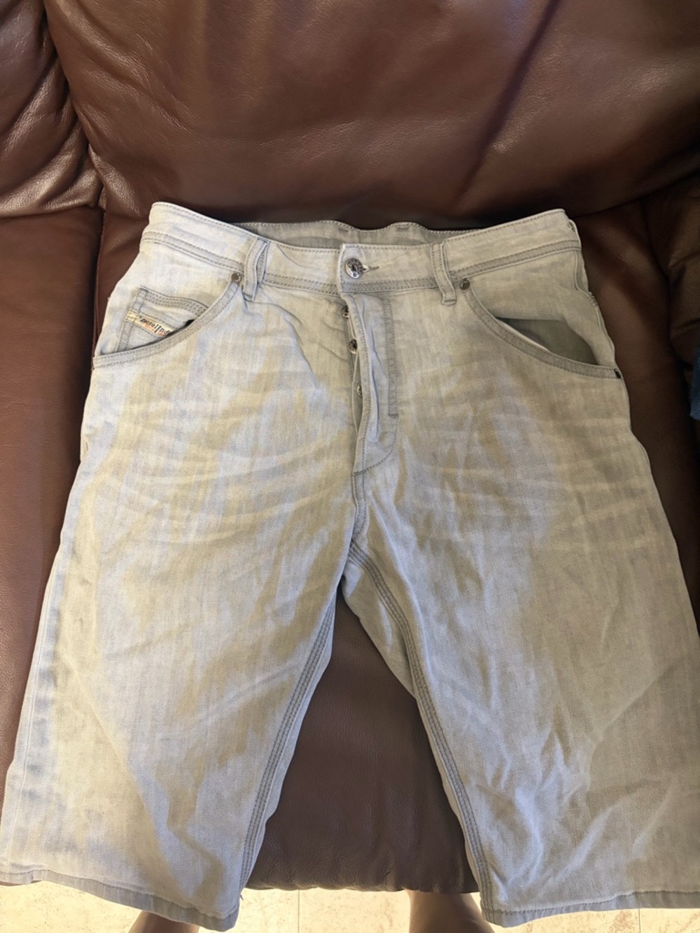 Diesel Light Blue Men's Denim Shorts